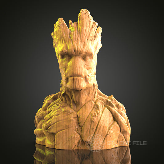 Tree Humanoid Relief - STL Model for CNC Router Engraver - Artcam, Aspire Compatible - Wood Art, Wall Decor, 3D Printer Ready