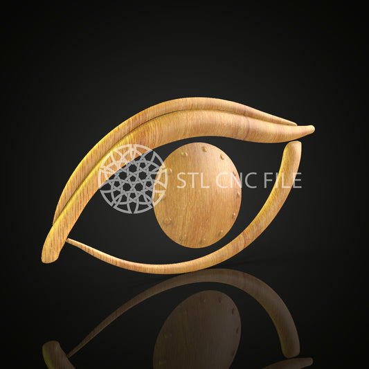 Elegant Eye-Catching Abstract Clock STL Model - Artistic CNC Router Engraving File, Modern Wall Decor, Artcam Aspire Design, Unique CNC Pattern