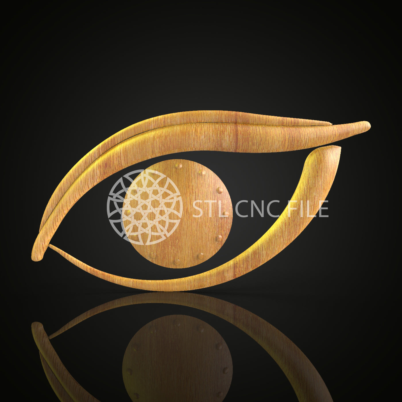 Elegant Eye-Catching Abstract Clock STL Model - Artistic CNC Router Engraving File, Modern Wall Decor, Artcam Aspire Design, Unique CNC Pattern