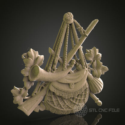 Hunting Themed Wall Plaque for CNC and 3D Printing - STL File