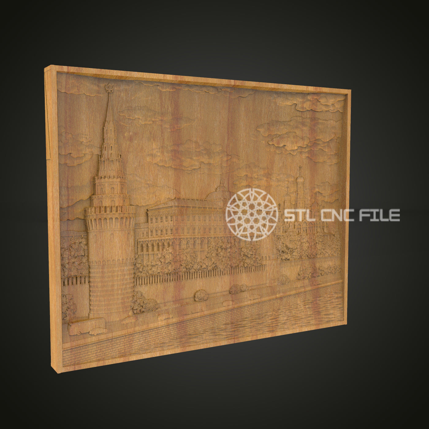 Historic Architectural STL Model for CNC - Exquisite Wood Carving File for Decor