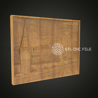 Historic Architectural STL Model for CNC - Exquisite Wood Carving File for Decor