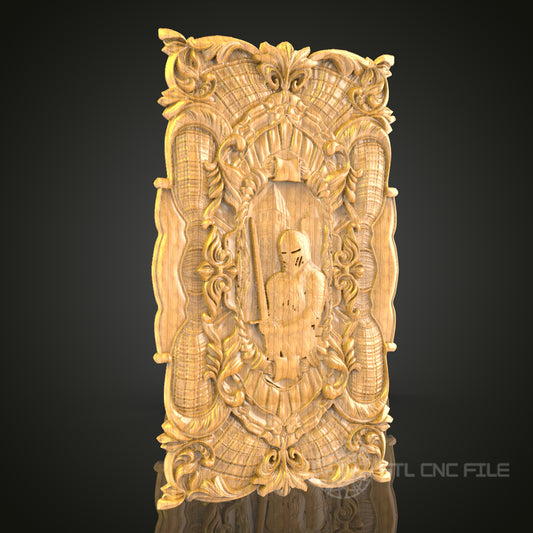 Steampunk Archway 3D Relief Model for CNC – Vintage Door Design, Artcam, Aspire