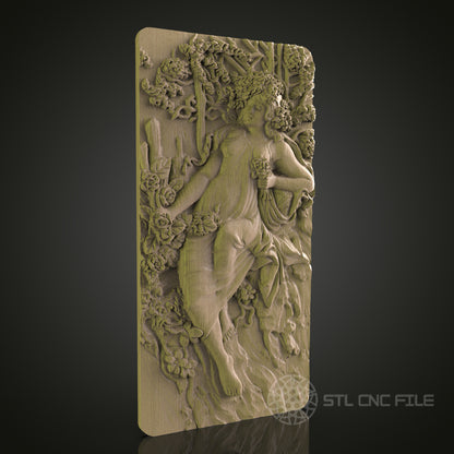 Classical Female Figure Wall Art - STL Model for CNC Router, Engraver, Aspire, Artcam, 3D Printer