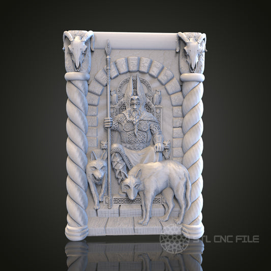 Viking Warrior Relief STL Model for CNC Router Engraver, Artcam, Aspire, Wood, Wall Decor