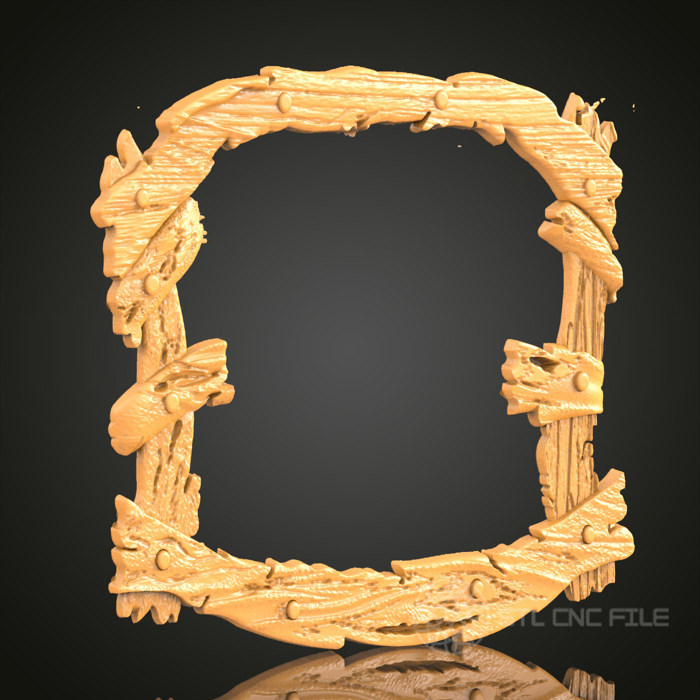 Decorative Scroll and Rustic Branch and Bird Circular Frame STL Model – Ideal for CNC and 3D PrintingFloral Border Frame STL Model – Ideal for CNC and 3D Printing (Copie)