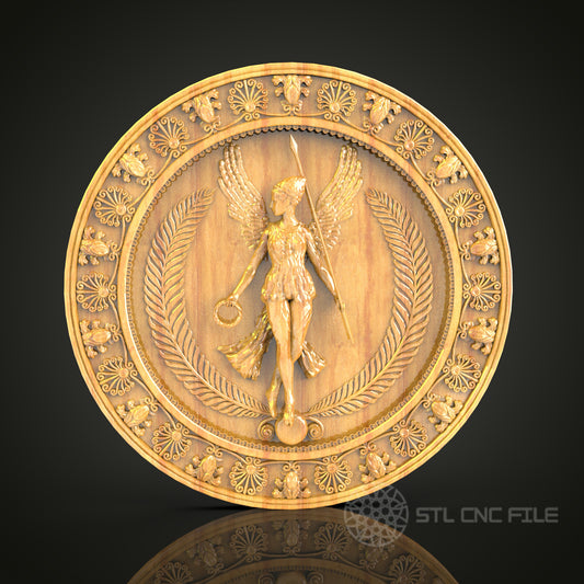 Angelic Herald Wall Art - 3D STL File for CNC Wood Carving