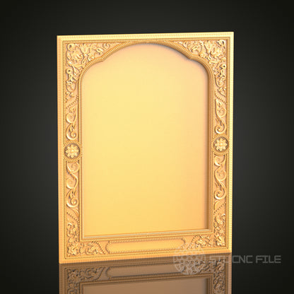 Classical Arched Frame STL Model for CNC Router Engraver, Artcam, Aspire, Wood Art, Wall Decor, 3D Printer
