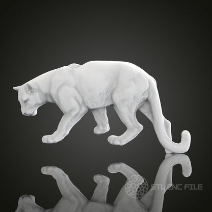Majestic Panther STL Model for CNC Router Engraver, Artcam, Aspire, 3D Printer - Wood, Wall Decor, Art