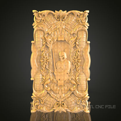 Steampunk Archway 3D Relief Model for CNC – Vintage Door Design, Artcam, Aspire