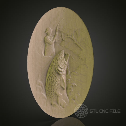 Detailed CNC Wood Carving STL Model - 3D Printer & CNC Router Engraver Files for Art, Wall Decor, Aspire, Artcam"