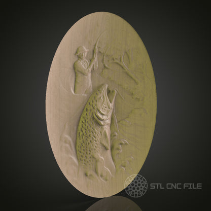 Detailed CNC Wood Carving STL Model - 3D Printer & CNC Router Engraver Files for Art, Wall Decor, Aspire, Artcam