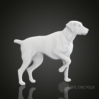 Dog STL Model for CNC Router Engraver, Artcam, Aspire, CNC Files, Wood Art Wall Decor, 3D Printer