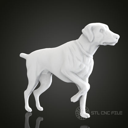 Dog STL Model for CNC Router Engraver, Artcam, Aspire, CNC Files, Wood Art Wall Decor, 3D Printer