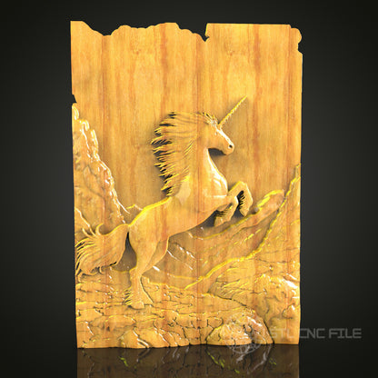 Mystical Unicorn STL Model for CNC – Perfect for Magical Wood Art & Engraving Projects