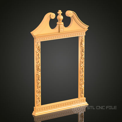 Ornate Religious Frame STL Model for CNC Router Engraver, Artcam, Aspire, Wood Art, Wall Decor, 3D Printer