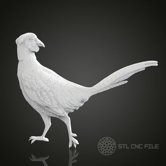 Detailed Bird STL Model - CNC Router Engraver Files, Artcam, Aspire, Wood Wall Art Decor, 3D Printer Compatible, CNC Files