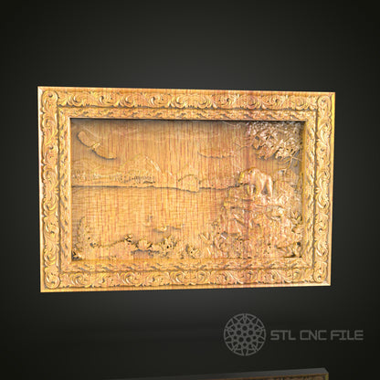 Last Supper 3D Relief STL Model - CNC Router File for Wood Carving, Artcam, Aspire, Home Wall Decor