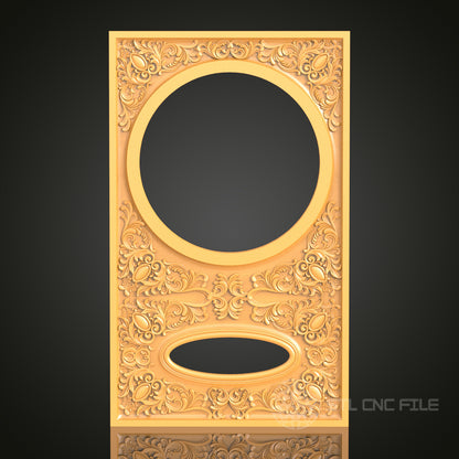 Intricate 3D Frame STL Model for CNC Router Engraver | Artcam, Aspire | Wood Art Decor | 3D Printer Ready