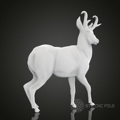 Majestic Deer 3D STL Model for CNC Router Engraver, Artcam, Aspire, CNC Files, Wood Art Wall Decor, 3D Printer
