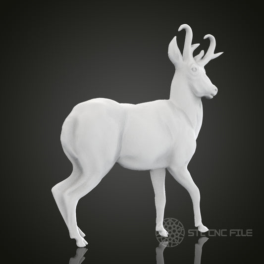 Majestic Deer 3D STL Model for CNC Router Engraver, Artcam, Aspire, CNC Files, Wood Art Wall Decor, 3D Printer
