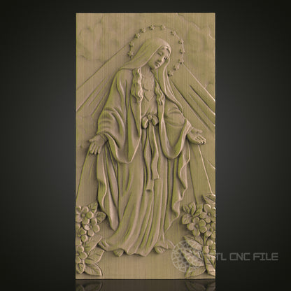 Intricate CNC Wood Carving STL Model - 3D Printer & CNC Router Engraver Files for Art, Wall Decor, Aspire, Artcam
