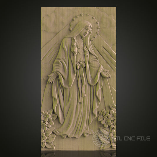 Intricate CNC Wood Carving STL Model - 3D Printer & CNC Router Engraver Files for Art, Wall Decor, Aspire, Artcam