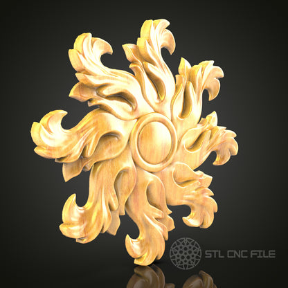 Sunburst STL Model for CNC Router, Artcam, Aspire - Wood Art, Wall Decor, Digital File