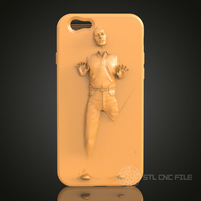 3D Relief Phone Case STL Model for CNC Router Engraver, Artcam, Aspire, 3D Printer, Wall Decor