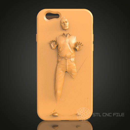 3D Relief Phone Case STL Model for CNC Router Engraver, Artcam, Aspire, 3D Printer, Wall Decor
