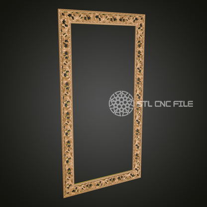 Tall Ornate Decorative Frame 3D Model for CNC - Artcam, Aspire, STL Files