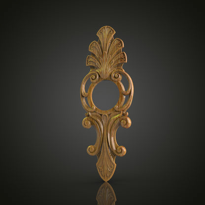 Carved Wood Clock - STL Model for CNC Router, Artcam, Aspire