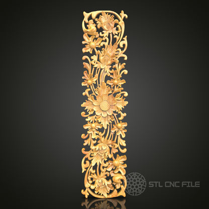 Unique CNC Router Engraver STL Model for Artcam Aspire CNC Files Wood Art Wall Decor