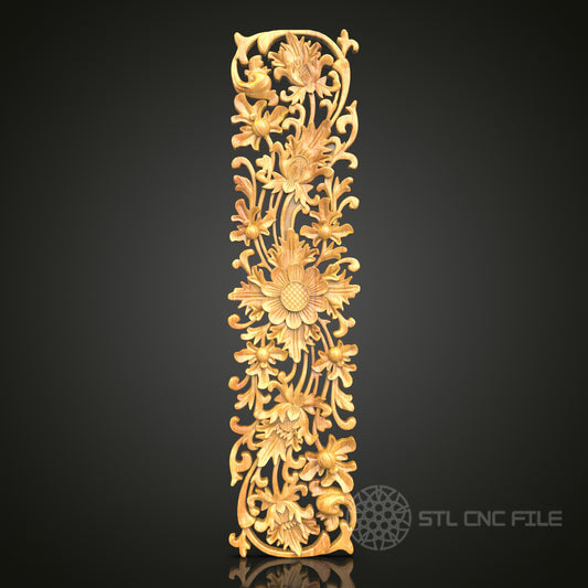 Unique CNC Router Engraver STL Model for Artcam Aspire CNC Files Wood Art Wall Decor