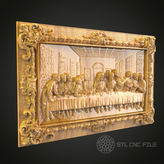 Last Supper Inspired 3D Relief Model