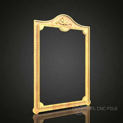 Classic Arch Top Frame STL Model - CNC Router Files for Artcam, Aspire - Elegant Wood Art, Wall Decor CNC Engraving