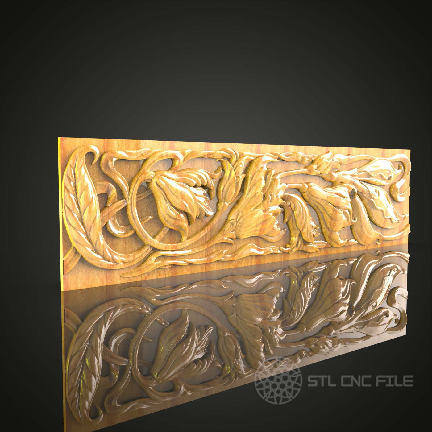 Enchanted Forest CNC STL Model - Majestic Dragons Engraving File for Artcam & Aspire, Mythical Wall Art Woodwork, Fantasy Router Design