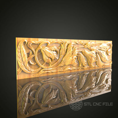 Enchanted Forest CNC STL Model - Majestic Dragons Engraving File for Artcam & Aspire, Mythical Wall Art Woodwork, Fantasy Router Design