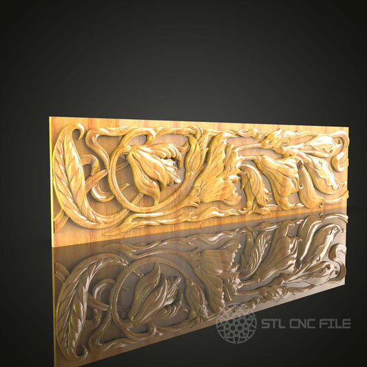 Enchanted Forest CNC STL Model - Majestic Dragons Engraving File for Artcam & Aspire, Mythical Wall Art Woodwork, Fantasy Router Design