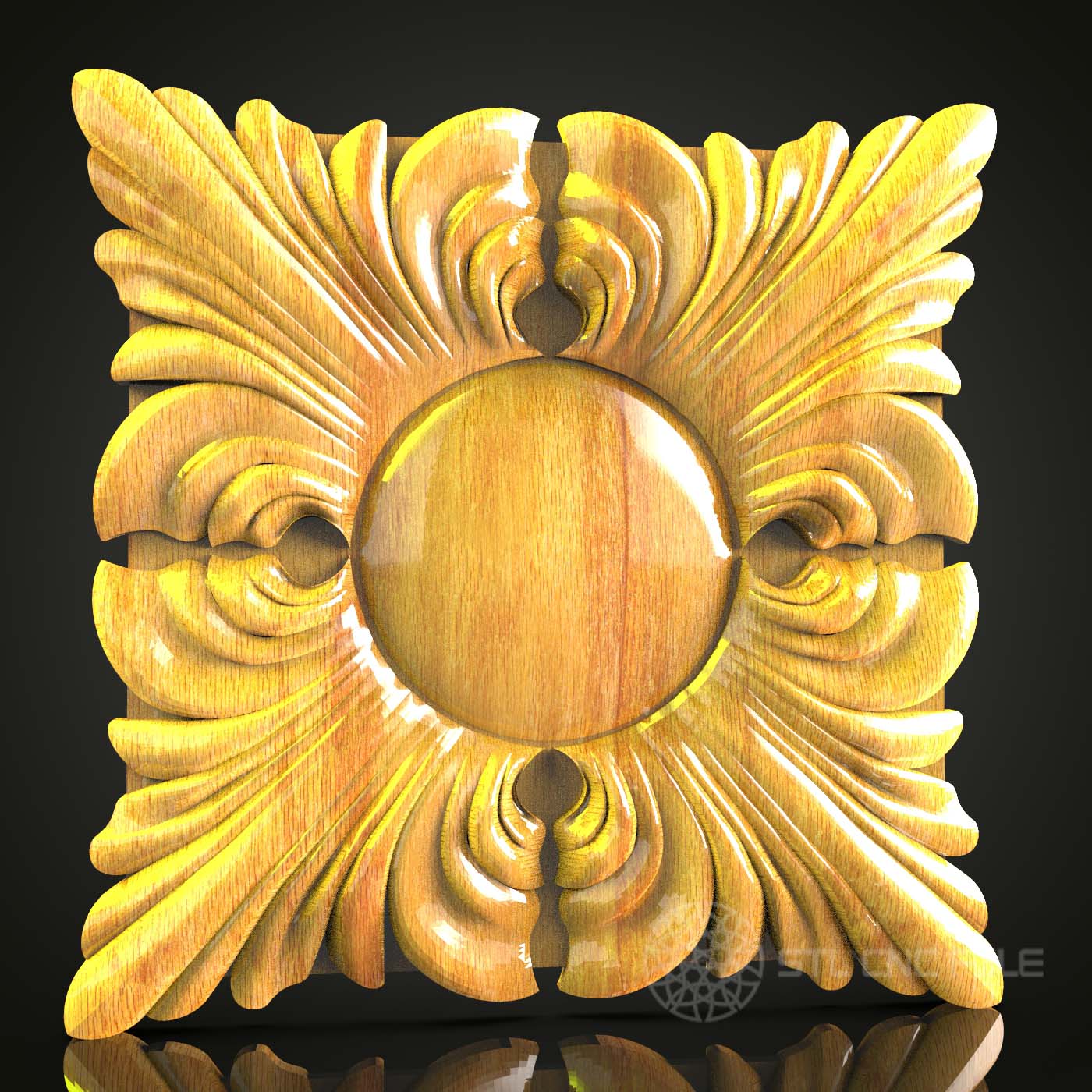 Eagle Crest STL Model for CNC Router, Artcam, Aspire - Decorative Wooden Art Wall Decor