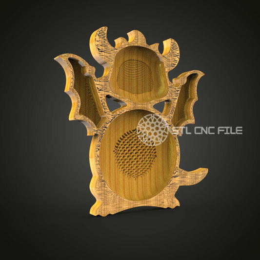 Majestic Winged Dragon Chair STL Model - CNC Router Files for Artcam & Aspire, Wood Carving Design, Unique Artistic Wall Decor, CNC Crafts