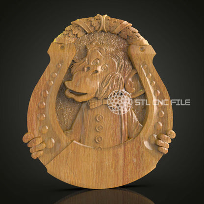 Mischief in Wood - Playful Sprite STL Model, Artcam/Aspire CNC Router File, Whimsical Wall Decor