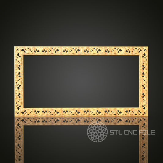 Ornate Gothic Frame STL Model for CNC Routers, Artcam, Aspire Compatible - Elegant Decor, CNC Files for Wood Carving