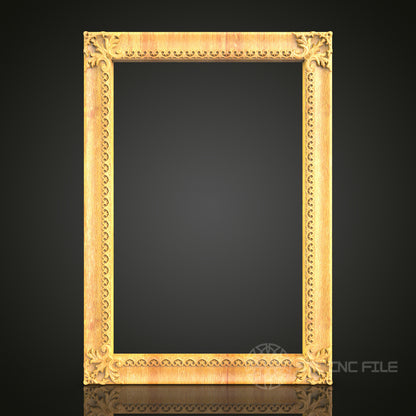 Ornate Scroll Frame STL Model for CNC Routers - Artcam, Aspire Compatible  Luxury Wood Art & Wall Decor