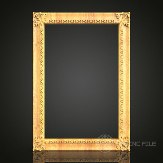 Ornate Scroll Frame STL Model for CNC Routers - Artcam, Aspire Compatible  Luxury Wood Art & Wall Decor