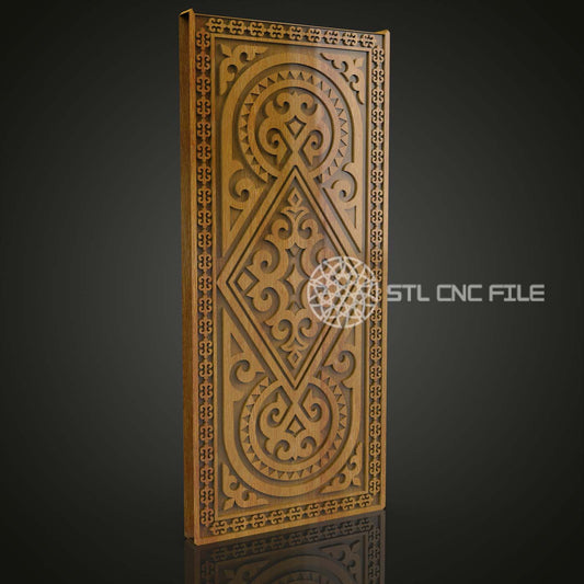 Panel Tribal Celtique STL pour CNC, Fichier Routeur de Sculpture en Bois, Art Celtique 3D, Décor Mural Géométrique, Artisanat CNC Aspire, Modèle Unique Artcam