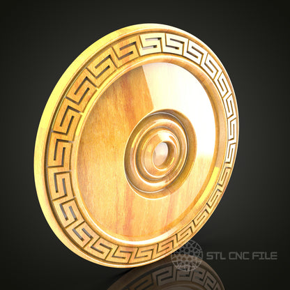 STL Model CNC Router Engraver Greek Key Wall Art