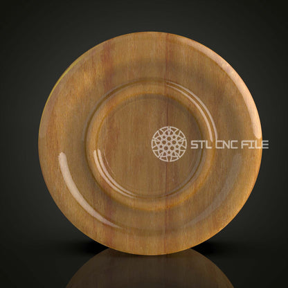 Sacred Geometry Plate STL - CNC Engraving File