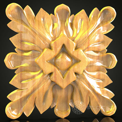 Spiral Sunburst CNC Wood Carving, STL Model for Artistic Wall Decor, Unique Router Craft