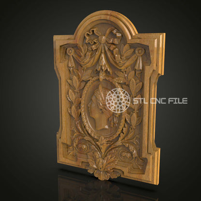Victorian Frame STL - Ornate CNC Carving Design